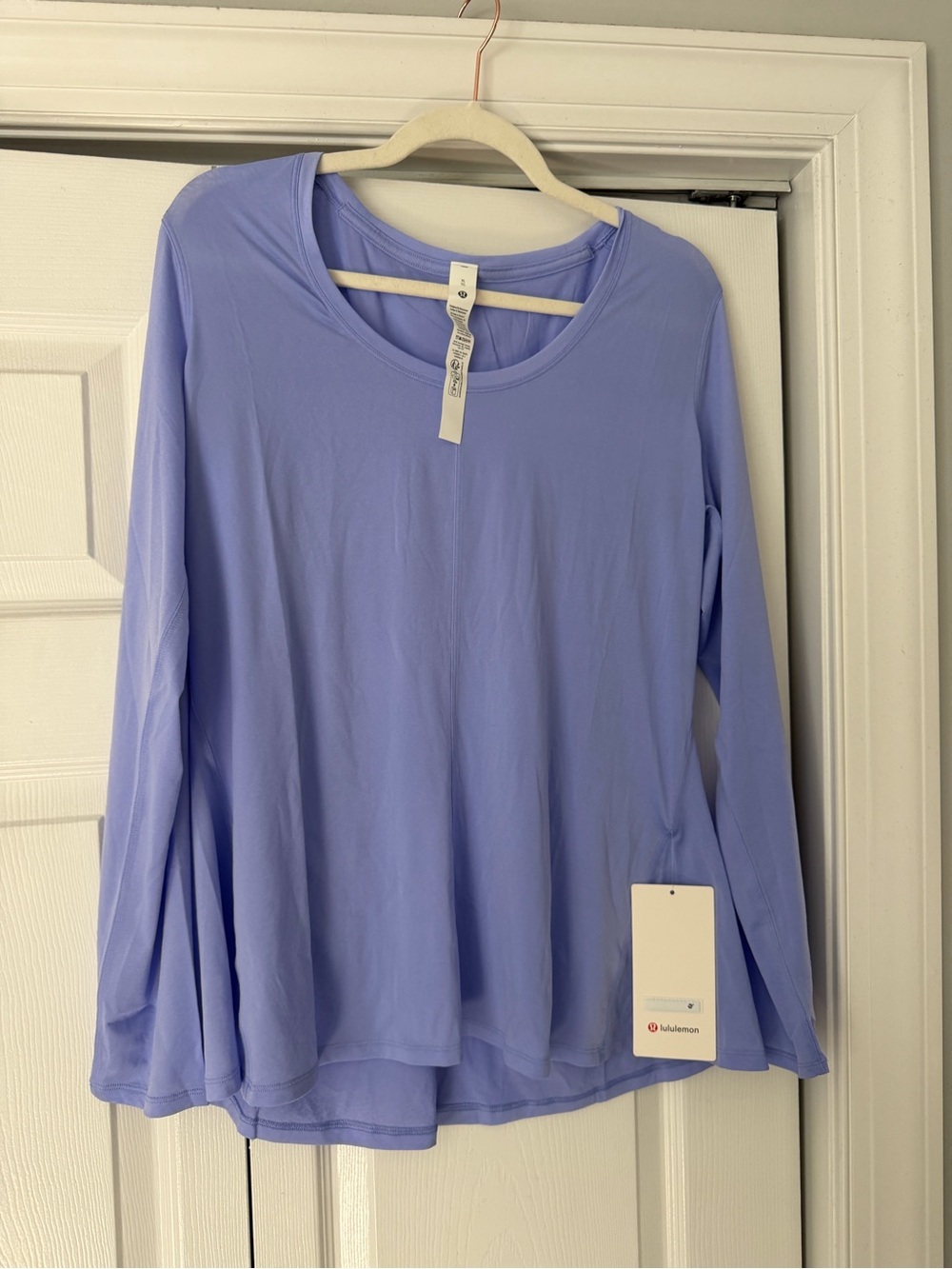 lululemon athletica Lavender Long-Sleeve Scoop Neck Top